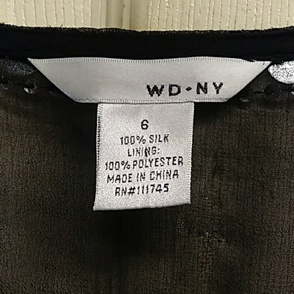 WD.NY 100 percent silk and 100 percent polyester - Picture 2 of 3